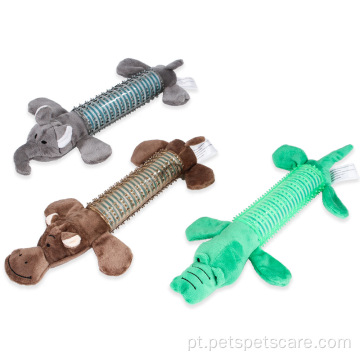 Animais duráveis ​​formam brinquedos de cachorro de cachorro de pelúcia estridentes
